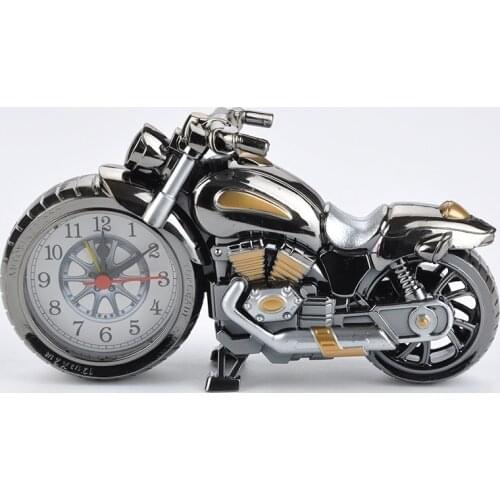 Hot 1pcs Motorcycle Quartz Clock Alarm Clock Time Keeper Timepiece New Year Decoration Christmas Decorations Christmas Gift.jw
