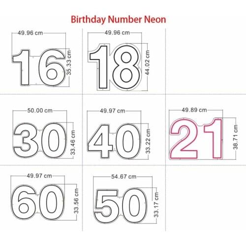 Custom led Happy Birthday flexible Neon Light Sign Decoration Home Bar Wall Bedroom Party Decorative Cool Illuminated Neons Lamp