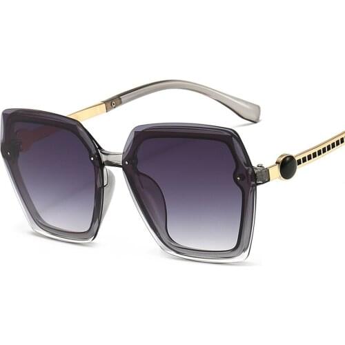 Square Sunglasses Ladies Gentlmen 2021 Vintage Fashion Brand Oversized Sun Glasses Big Frame UV400 Shades For Women Gafas De Sol