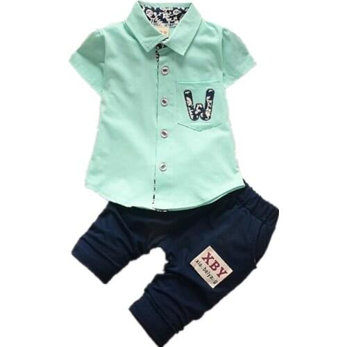 Summer Childrens Clothing Tracksuit Baby Boys Girls Casual T-Shirts Shorts 2Pcs/Set Toddler Fashion Cotton Infant Clothes Suits