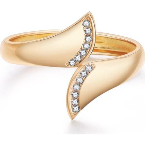 ORNAPEADIA Hot Selling Bracelets Fashion Wide-sided Fan-shaped Exquisite Diamond-studded Gold-plated Ladies Jewelry Wholesale