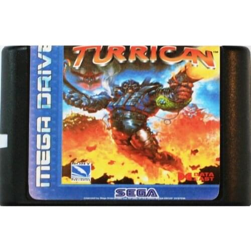 Mega Turrican 16 bit MD Game Card For Sega Mega Drive For SEGA Genesis
