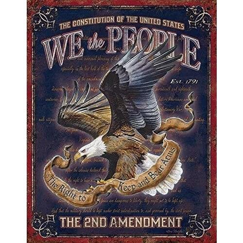 We The People - 2nd Amendment Tin Sign