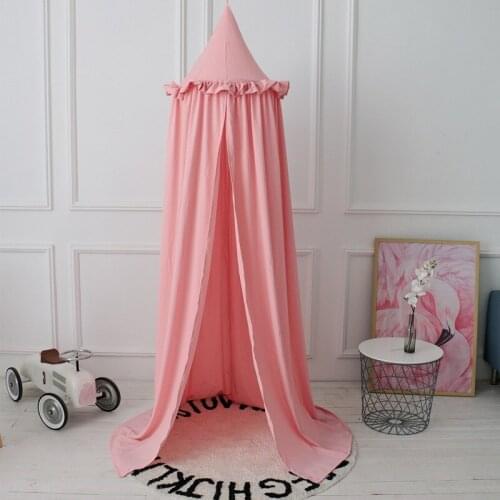 New Tencel Lace Dome Childrens Tent Three-dimensional Flower Woven Baby Mosquito Net Bed Curtain Decoration