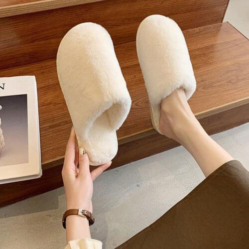 2021 New Winter slippers For Woman Fashion Solid color House For Slippers FJapanese-style Best for wooden floor shoes Non-slip