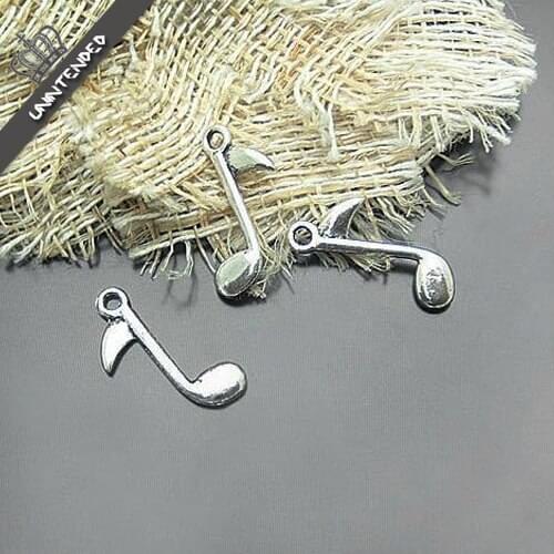 Diy accessories material bronze color alloy pendant vintage the notes bracelet necklace pendant 24x7mm