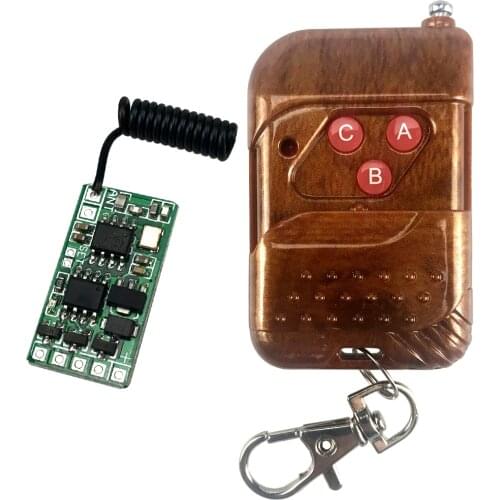 3CH Wireless Remote Control Switch 433mhz rf Transmitter Receiver 3.7v 5v 6v 9V 12v Mini Small Controller Module led Lights