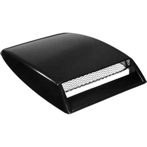 Universal Car Auto Black Decorative Air Flow Intake Scoop Bonnet Vent Cover Hood