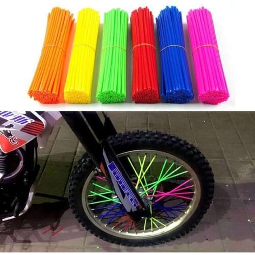 Motorcycle Wheel Spoke Wraps Rims Skins Protector Covers For MX Motocross Dirt Pit Bike Enduro Supermoto Honda Suzuki KTM