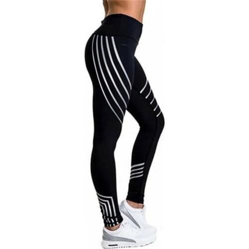 Female New Tights Yoga PantsTights Leggings High Waist Sportswear Womens Black White Leggings Tights