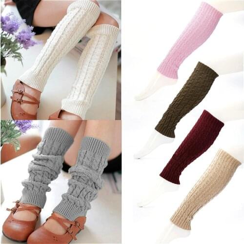 Winter Leg Warmer Women Warm Knee High Knit Crochet Beenwarmers Legging Boot winter wool Slouch leg warmers for girls