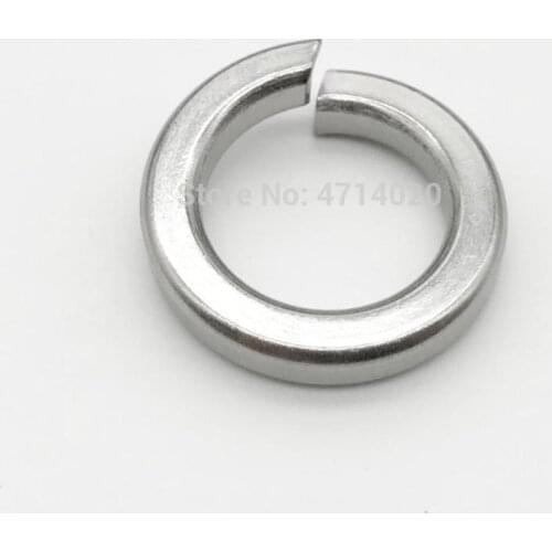 1/50/100pcs GB93 A2 304 Stainless Steel Spring Split Lock Washer Elastic Gasket M1.6 M2 M2.5 M3 M4 M5 M6 M8 M10 M12 M16 M20 M24