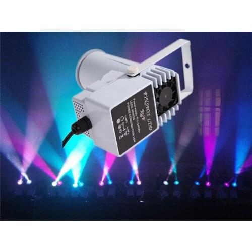 1pcs/lot 9W Red Green blue changeble Color Pin Spot RGB LED DJ Effect Light Party Club Bar Stage Lighting RGB beam lights