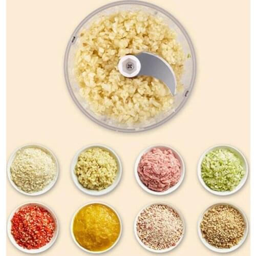 1 Pcs Mini Stainless Steel Wireless Food Grinder Electric Mixer Vegetable And Fruit Chopper Multifunction Kitchen Household Tool