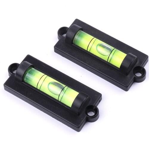 1 Pcs Spirit Bubble Level Green Acrylic & ABS Plastics With Hole Hanging Or Magnet Mini Level Bubble for Measuring Tool