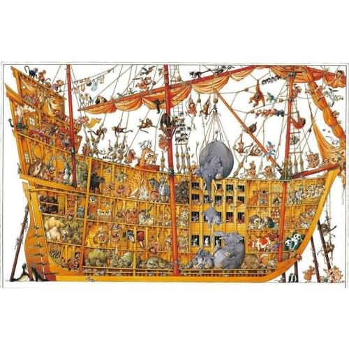 2000 Pieces Jigsaw Puzzles Assembling picture Noa Ark puzzles toys for adults children kids games educational games Toys