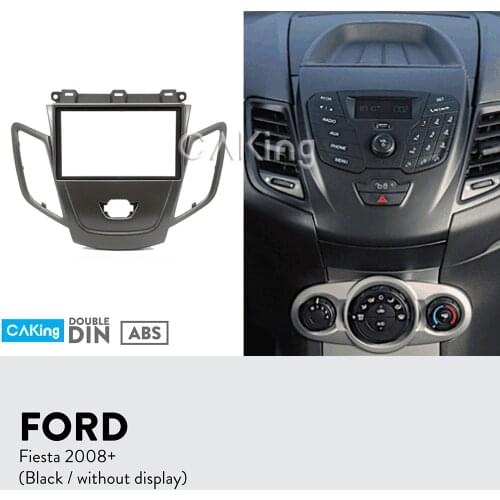2DIN Car Fascia Radio Panel for FORD Fiesta 2008-2017 Audio Frame Dash Fitting Kit Install Facia Face Plate Bezel Console