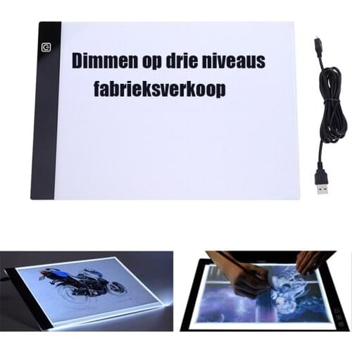 3.5mm A4 Light Tablet Ultrathin Dimming LED Drawing Board with Usb Cable Embroidery Diamante Painting Cross Stitch Tool Lighing