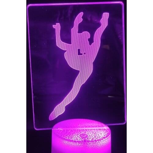 3D Lamp Bedroom Touch Sensor The Sport Ballet Dance Color Changing Awesome for Christmas Indoor Decoration Led Night Light Lamp