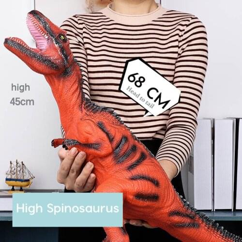 68CM Dinosaur Model Toy Big Size Tyrannosaurus Rex Soft Puppets Velociraptor Jurassic Worlds Park Shark Dinosaur Toys for Kids