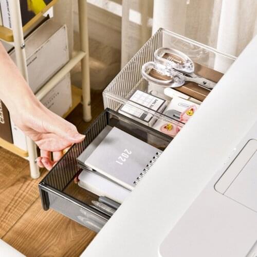 Large Under Desk Drawer Organizer Pencil Tray Table Storage Box Self-adhesive Hidden Organizer Office Stationery Organizer