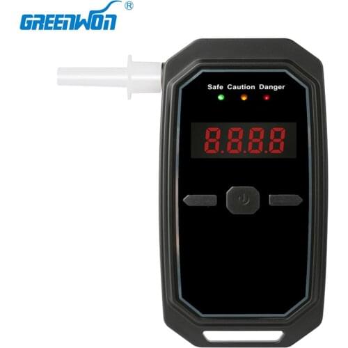 GREENWON LED Display Fuel Cell sensor alcohol breathalyzer digital alcohol breath tester breathalyser