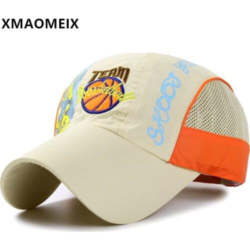 XMAOMEIX Boys Girls Childrens Baseball Cap Summer Breathable Mesh Hat Adjustable Size Tongue Cap Embroidery Student Sports Cap