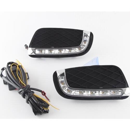 12V Led Car Drl Daytime Running Lights Daylight Signal Fog Lamp Driving Light For Mercedes Benz Smart For 2008 - 2011