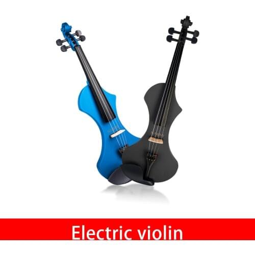 NAOMI 4/4 Electric Violin Fiddle Silent Violin Handcrafted Solidwood 4/4 With Case Bow Headphone
