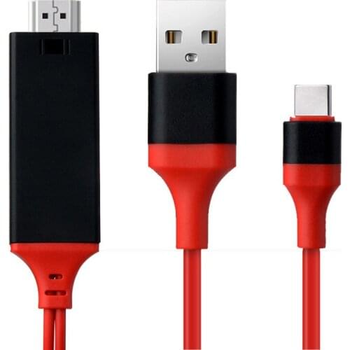 USB Type C HDTV Cable Adapter 4K HD Audio Video Converter Cord for MacBook for Samsung for Huawei Laptop PC Screen To TV Monitor