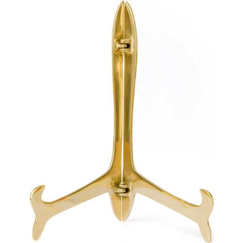 Royal style carving antique gold metal book stand