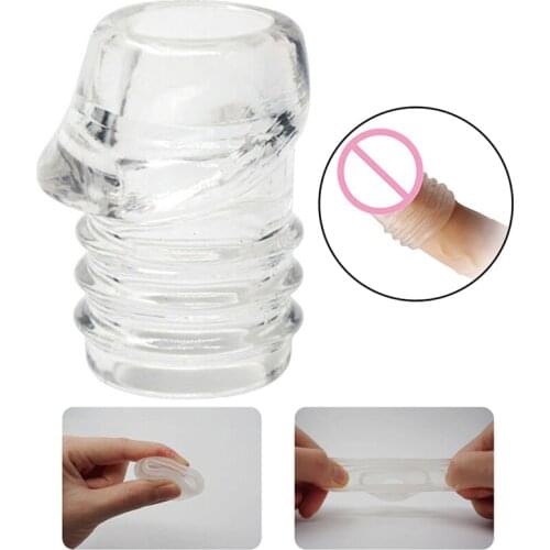 Multifunction Foreskin Resistance Complex Penis Ring Prevent Phimosis Delay Lock Loop Phimosis Correction Device