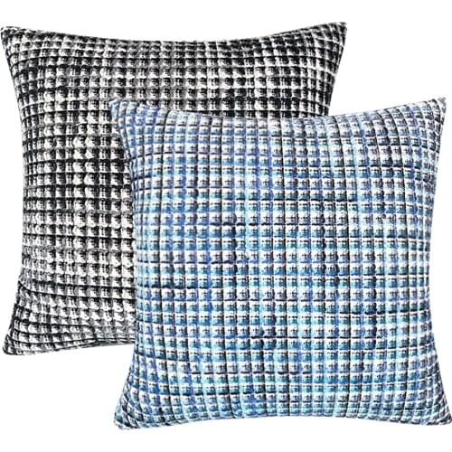 1/2 Pcs Square Jacquard Ombre Decorative Pillow Cases Throw Waist Cushion Cover 45x45cm for Bed Sofa Pad Home Decor Pillowcase