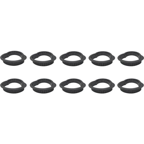 New 10 Pcs Heart Shape Tart Rings Heat-Resistant Perforated Cake Mousse Ring Non Stick Bakeware Mini Cake Mold Cake Ring