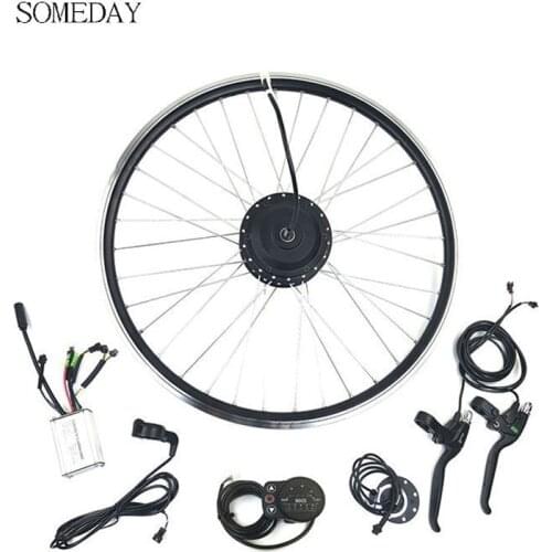 SOMEDAY Electric Bicycle 24V 250W Conversion Kit front hub Motor 16-28/29 inch 700c wheel with LED900S Display E-bike Kit