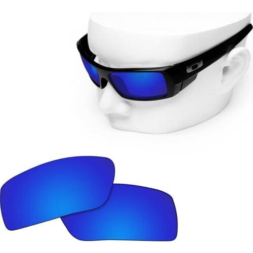 OOWLIT Polarized Replacement Lenses of Deep Blue Mirror for-Oakley Gascan Sunglasses