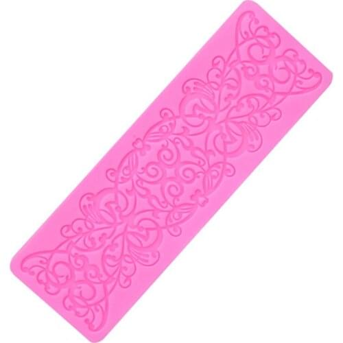 Popular Useful New DIY Baking Pattern Lace Silicone Mould Lace Fondant Cake Mould Cake Chocolate Decorating Mould
