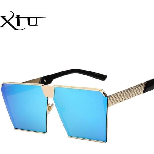 XIU NEW Oversized Women Sunglasses Unique Brand Designer Sunglass Vintage Eyeglasses Frames For Women Top Quality UV400