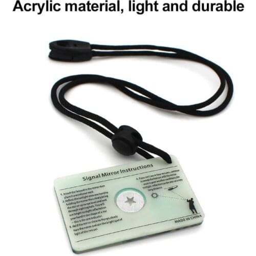 Survival Signal Mirror For Outdoor Marine Kayak Field Survival Signal Mirror Survival Tool Signal Mirror Reflector