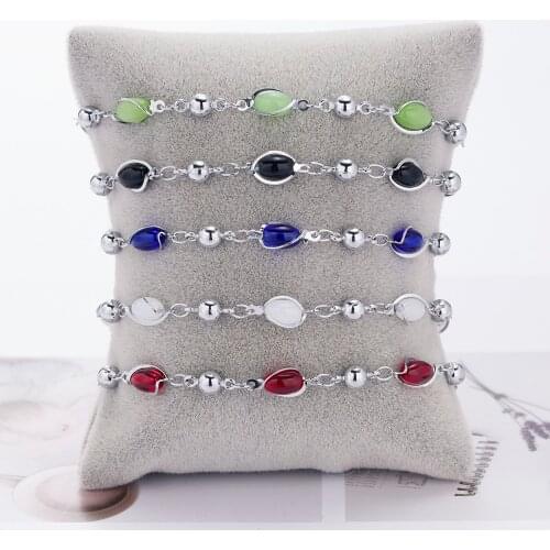 Women Men Charms Bracelet Multicolor Round Beads Handmade Bracelet Couple Friendship Birthday Party Banquet Jewelry Gift