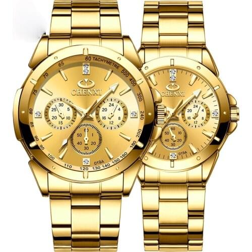 Golden couple watches 019 a third eye decoration business watch