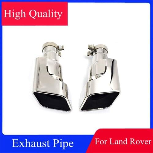 1 Pair 304 Stainless Steel Car Exhaust Muffler End Pipe For Land Rover 2010-2013 Range Rover Sport Gasonline Style Rear Tail Tip