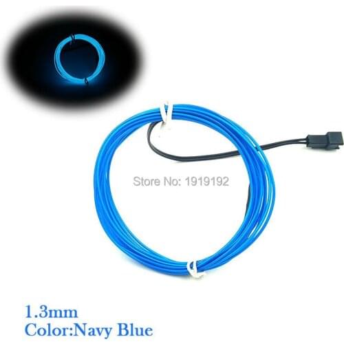 15Meter 1.3mm 10 Colors EL Wire Flexible Neon LED glowing Light Tube Rope Powered by DC12V Flashing Driver for Party decoration