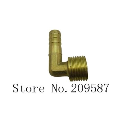 2pcs 2 ways 10-3/8 BSP House Barbed Elbow Male Brass Pipe Coupler Adapter