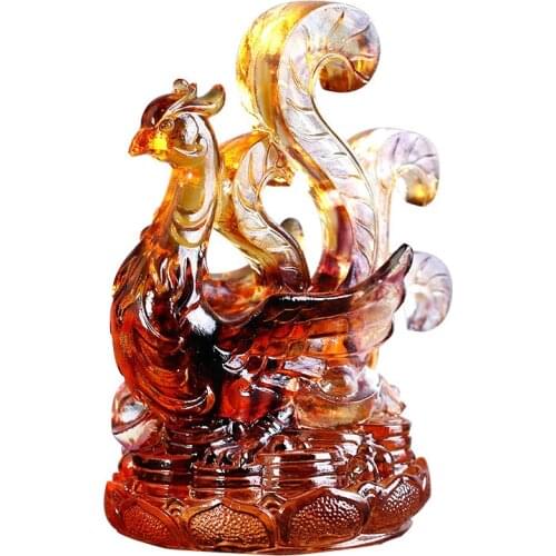 Antique Figurines Desktop Fengshui Home Protect Decoration Four God Beast Azure Dragon Black Tortoise White Tiger Vermilion Bird