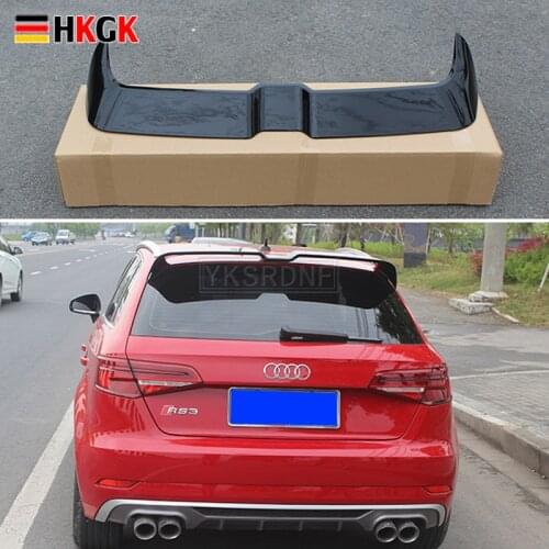For Audi A3 S3 S Line 8V Hatchback 5Doors 2014-2018 High Quality ABS Plastic Rear Roof Spoiler Trunk Wing Boot Cover Accessories