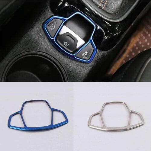 For Jeep Renegade 2016 2017 2018 2019 2020 Stainless Steel Armrest Handrail Trim Frame Lamp Electronic Handbrake Parking Brake
