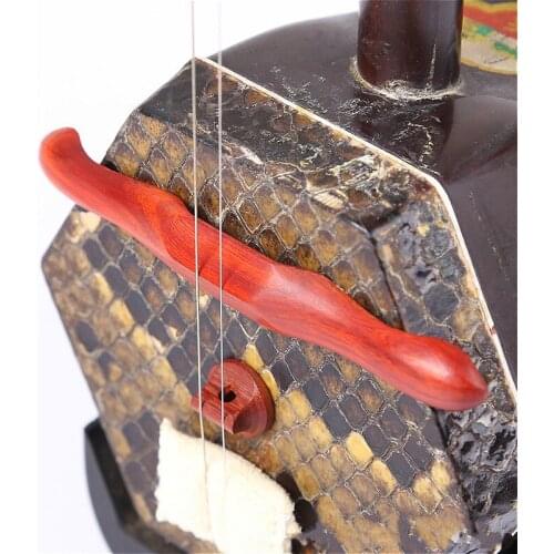 Erhu mute Long red sandalwood erhu piano code Bridge erhu protecting Qin code snake skin decompression