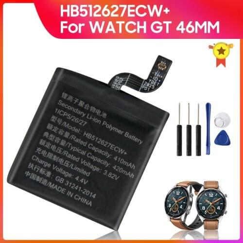 HB512627ECW+ Genuine Replacement Battery for Huawei Watch GT 46MM Original Phone Battery 420mAh
