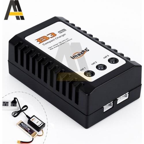 ImaxRC B3 Pro AC100-240V Compact Balance Charger for SU27 2S 3S LIOPO Battery RC Helicopter Airplane FPV Racing Drones